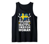 Proud Husband of Beautiful Swedish Wife Sweden Flag Débardeur