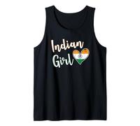 Proud Indian Girl India Flag Indian Girlfriend Wife Débardeur