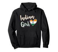 Proud Indian Girl India Flag Indian Girlfriend Wife Sweat à Capuche