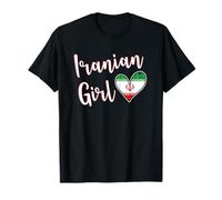 Proud Iranian Girl Iran Flag Iranian Girlfriend Wife T-Shirt