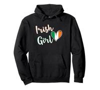 Proud Irish Girl Ireland Flag Irish Girlfriend Wife Sweat à Capuche