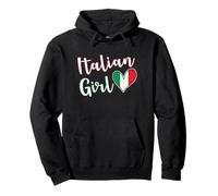 Proud Italian Girl Italy Flag Italian Girlfriend Wife Sweat à Capuche