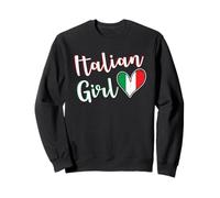 Proud Italian Girl Italy Flag Italian Girlfriend Wife Sweatshirt