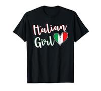 Proud Italian Girl Italy Flag Italian Girlfriend Wife T-Shirt