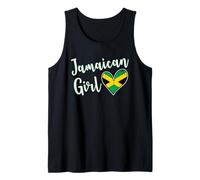 Proud Jamaican Girl Jamaica Flag Jamaican Girlfriend Wife Débardeur