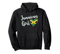 Proud Jamaican Girl Jamaica Flag Jamaican Girlfriend Wife Sweat à Capuche