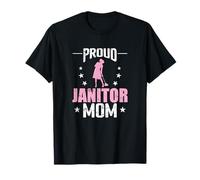 Proud Janitor Mom Cleaning Hero T-Shirt