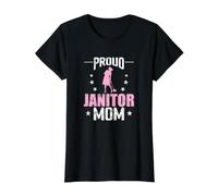 Proud Janitor Mom Cleaning Hero T-Shirt Graphique avec Valeur