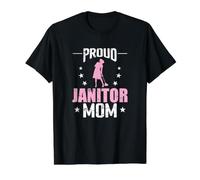 Proud Janitor Mom Cleaning Hero T-Shirt Graphique avec Valeur