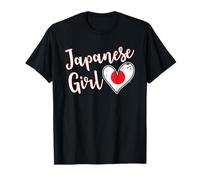 Proud Japanese Girl Japan Flag Japanese Girlfriend Wife T-Shirt