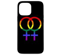Proud Lesbian Double Venus/Woman Symbol in Rainbow Colors Coque pour iPhone 13 Pro Max