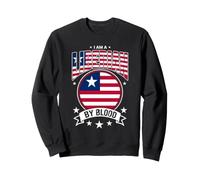 Proud Liberian by Blood - LoveLiberia Flag Circle Sweatshirt