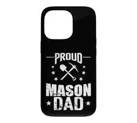 Proud Mason Dad Construction Père Maçonnerie Coque pour iPhone 13 Pro