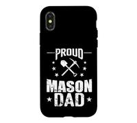 Proud Mason Dad Construction Père Maçonnerie Coque pour iPhone X/XS