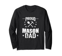 Proud Mason Dad Construction Père Maçonnerie Manche Longue