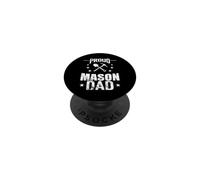 Proud Mason Dad Construction Père Maçonnerie PopSockets PopGrip Adhésif