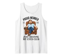 Proud Member Just Resting My Eyes Club Funny Dad Nap Débardeur