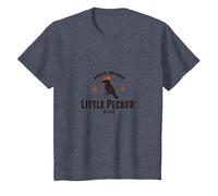 Proud Member Little Pecker Club Woodpecker Pecker T-Shirt, Enfant, Bleu Chiné, 4 Ans