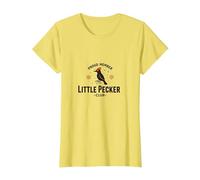 Proud Member Little Pecker Club Woodpecker Pecker T-Shirt, Femme, Citron, M