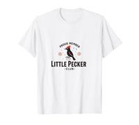 Proud Member Little Pecker Club Woodpecker Pecker T-Shirt, Homme, Blanc, XL