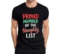 Proud Member of The Naughty List T-shirt pour homme, Noir , S