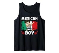Proud Mexican Boy Dab Pose Mexican Son Guy Mexico Flag Débardeur