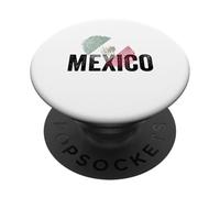 Proud Mexico Identity Flag Fingerprint Heritage Gift Travel PopSockets PopGrip Adhésif