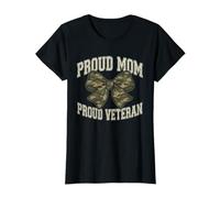 Proud Mom Fière Vétéran Militaire Maman Camouflage Arc Veteran Mère T-Shirt