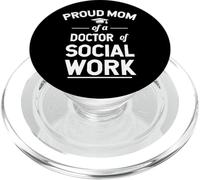 Proud Mom of A Doctor of Social Work Graduation PopSockets PopGrip pour MagSafe