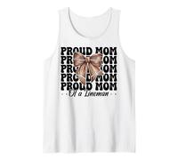 Proud Mom Of A Lineman American Football Mom Mom Mother's Day Débardeur