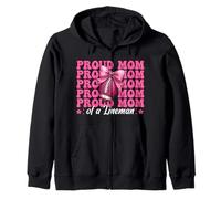 Proud Mom of A Lineman American Football Mom Mom Mother's Day Sweat à Capuche