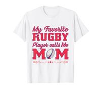 Proud Mom Rugby Mom Mes Joueurs de Rugby préférés Appelle-Moi Maman T-Shirt