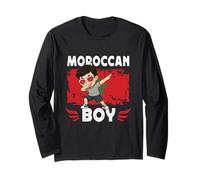 Proud Moroccan Boy Dab Pose Moroccan Son Guy Morocco Flag Manche Longue