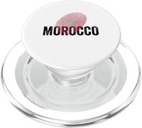 Proud Morocco Identity Flag Fingerprint Heritage Gift PopSockets PopGrip pour MagSafe