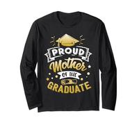 Proud Mother of The Graduate Senior Funny for Mothers Manche Longue