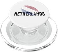 Proud Netherlands Identity Flag Fingerprint Heritage Gift PopSockets PopGrip pour MagSafe