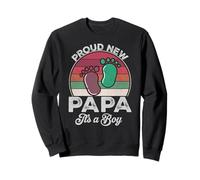 Proud New Papa It's A Boy Fathers Day To Be Cadeaux 1ère fois Sweatshirt