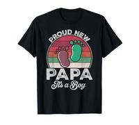 Proud New Papa It's A Boy Fathers Day To Be Cadeaux 1ère fois T-Shirt