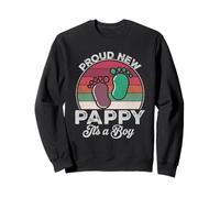 Proud New Pappy It's A Boy Fathers Day To Be Cadeaux 1ère fois Sweatshirt