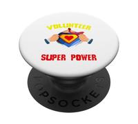Proud Non-Paid Social Worker Public Servant I Am A Volunteer PopSockets PopGrip Adhésif