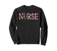 Proud Nurse Life Squad Cottagecore NP ER ICU École de Soins Infirmiers Sweatshirt
