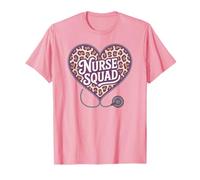 Proud Nurse Squad Valentine Heart Nursing School Life ER RN T-Shirt