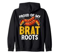 Proud of My Brat Roots Humour Allemand drôle Amoureux de l'Allemagne Sweat à Capuche