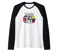 Proud of My DNA Cuban Venezuelan Roots Manche Raglan