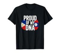Proud of My DNA Filipino Lao Roots Laos Philippines T-Shirt