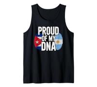 Proud of My DNA Half Argentine Cuban Roots Cuba Débardeur