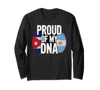 Proud of My DNA Half Argentine Cuban Roots Cuba Manche Longue
