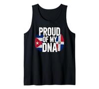 Proud of My DNA Half Cuban Italian Roots Cuba Italy Débardeur