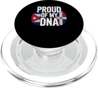 Proud of My DNA Half Cuban Italian Roots Cuba Italy PopSockets PopGrip pour MagSafe