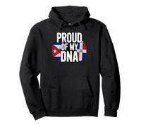 Proud of My DNA Half Cuban Italian Roots Cuba Italy Sweat à Capuche